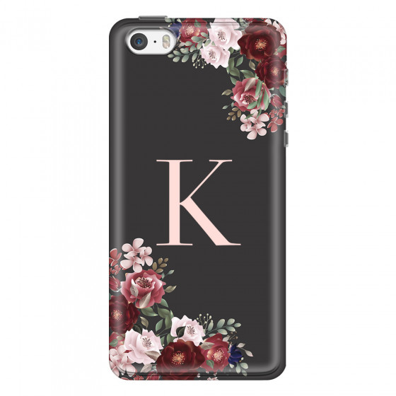 APPLE - iPhone 5S/SE - Soft Clear Case - Rose Garden Monogram