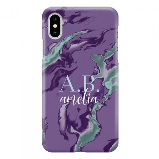 APPLE - iPhone XS Max - 3D Snap Case - Streamflow Violet Ocean