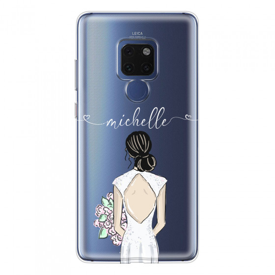 HUAWEI - Mate 20 - Soft Clear Case - Bride To Be Blackhair II.