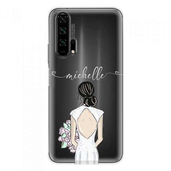 HONOR - Honor 20 Pro - Soft Clear Case - Bride To Be Blackhair II.