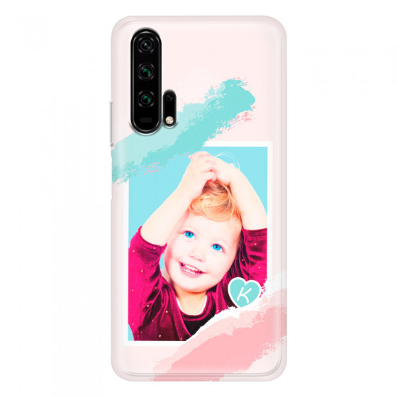 HONOR - Honor 20 Pro - Soft Clear Case - Kids Initial Photo