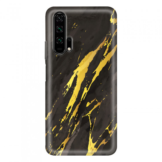 HONOR - Honor 20 Pro - Soft Clear Case - Marble Castle Black