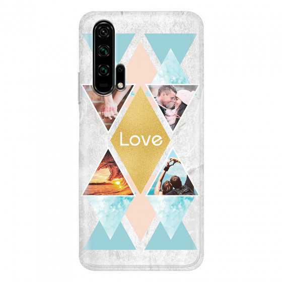 HONOR - Honor 20 Pro - Soft Clear Case - Triangle Love Photo