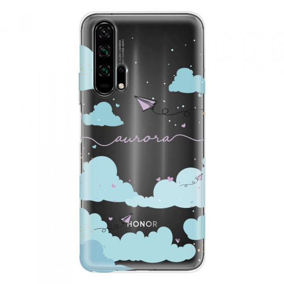 HONOR - Honor 20 Pro - Soft Clear Case - Up in the Clouds Purple