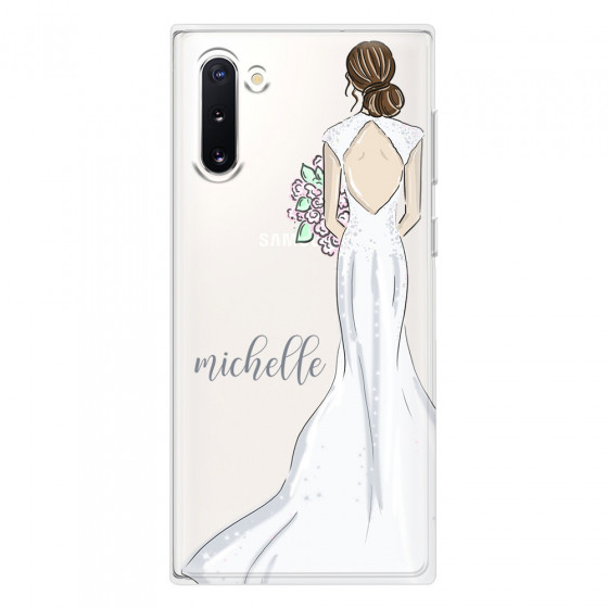 SAMSUNG - Galaxy Note 10 - Soft Clear Case - Bride To Be Brunette Dark