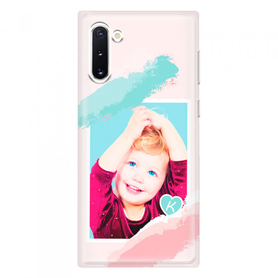 SAMSUNG - Galaxy Note 10 - Soft Clear Case - Kids Initial Photo
