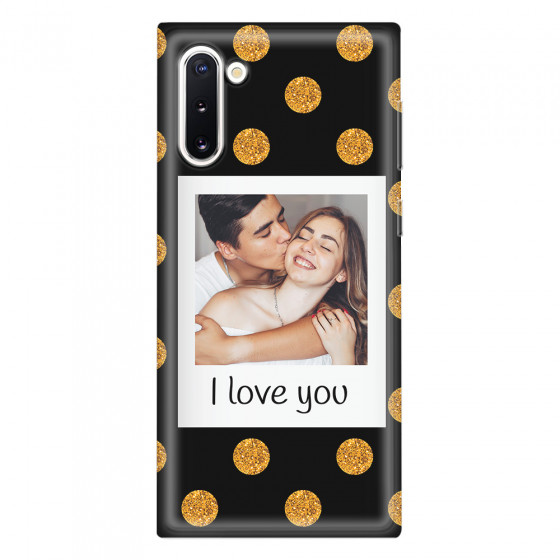 SAMSUNG - Galaxy Note 10 - Soft Clear Case - Single Love Dots Photo