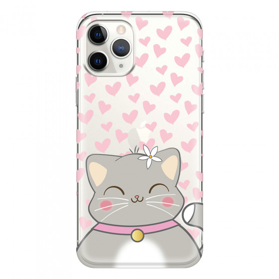 APPLE - iPhone 11 Pro - Soft Clear Case - Kitty