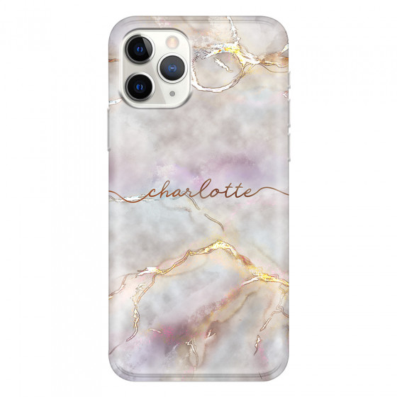 APPLE - iPhone 11 Pro - Soft Clear Case - Marble Rootage