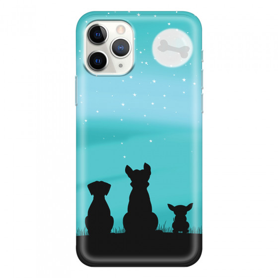 APPLE - iPhone 11 Pro Max - Soft Clear Case - Dog's Desire Blue Sky