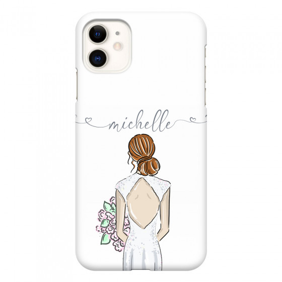 APPLE - iPhone 11 - 3D Snap Case - Bride To Be Redhead II. Dark