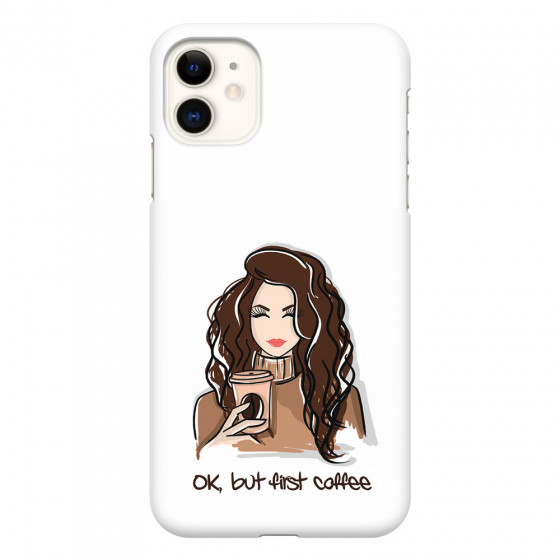 APPLE - iPhone 11 - 3D Snap Case - But First Coffee