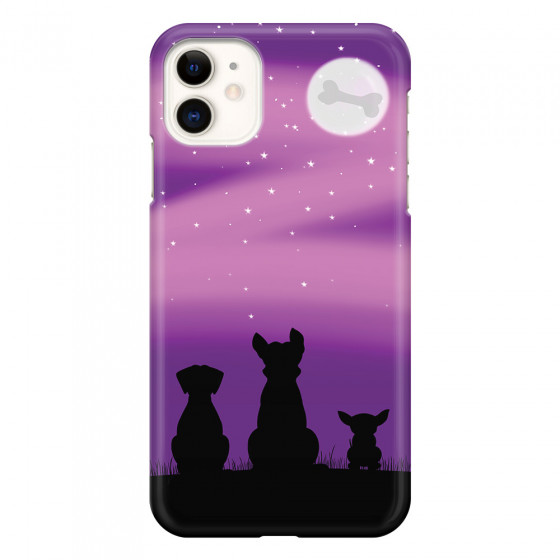 APPLE - iPhone 11 - 3D Snap Case - Dog's Desire Violet Sky