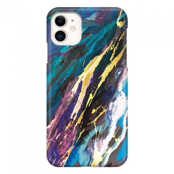 APPLE - iPhone 11 - 3D Snap Case - Marble Bahama Blue