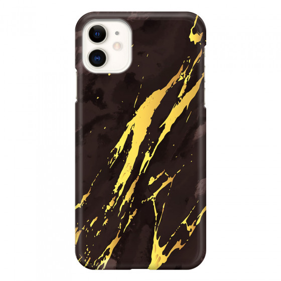 APPLE - iPhone 11 - 3D Snap Case - Marble Royal Black