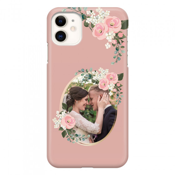 APPLE - iPhone 11 - 3D Snap Case - Pink Floral Mirror Photo