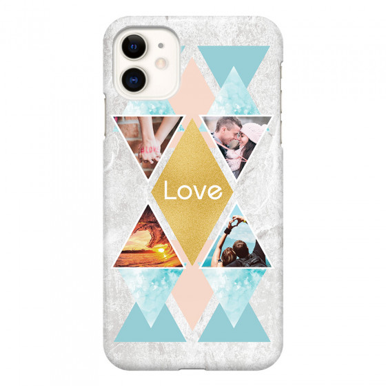 APPLE - iPhone 11 - 3D Snap Case - Triangle Love Photo