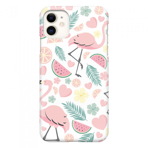 APPLE - iPhone 11 - 3D Snap Case - Tropical Flamingo III