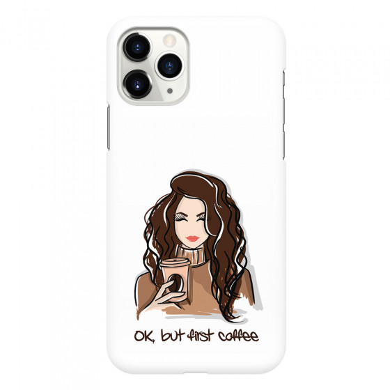 APPLE - iPhone 11 Pro Max - 3D Snap Case - But First Coffee
