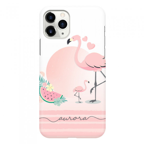 APPLE - iPhone 11 Pro Max - 3D Snap Case - Flamingo Vibes Handwritten