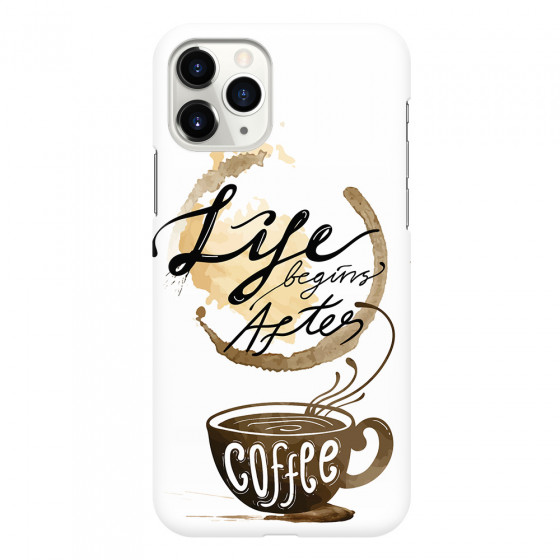 APPLE - iPhone 11 Pro Max - 3D Snap Case - Life begins after coffee