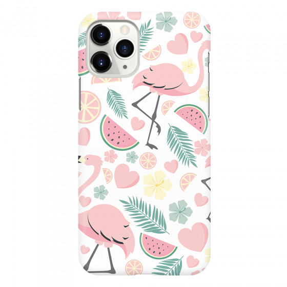 APPLE - iPhone 11 Pro Max - 3D Snap Case - Tropical Flamingo III