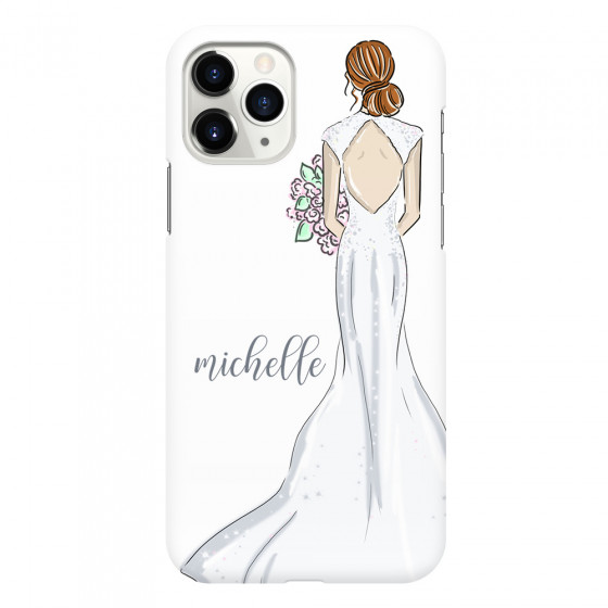 APPLE - iPhone 11 Pro Max - 3D Snap Case - Bride To Be Redhead Dark