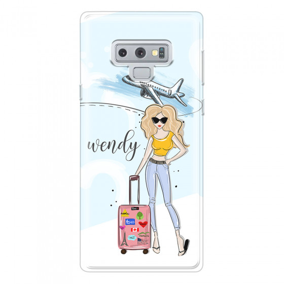 SAMSUNG - Galaxy Note 9 - Soft Clear Case - Travelers Duo Blonde