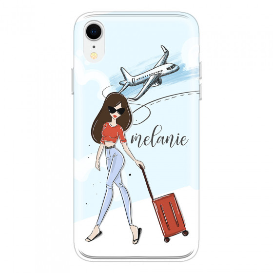 APPLE - iPhone XR - Soft Clear Case - Travelers Duo Brunette