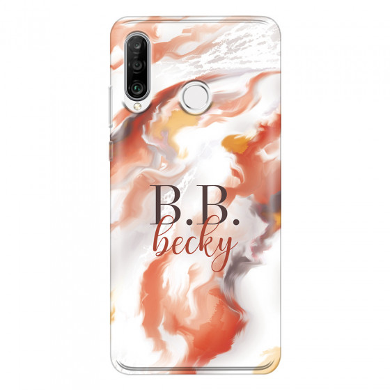 HUAWEI - P30 Lite - Soft Clear Case - Streamflow Autumn Passion