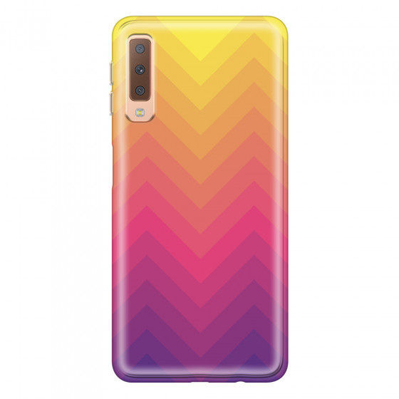 SAMSUNG - Galaxy A7 2018 - Soft Clear Case - Retro Style Series VII.