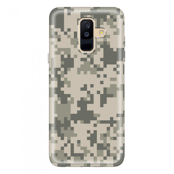 SAMSUNG - Galaxy A6 Plus 2018 - Soft Clear Case - Digital Camouflage