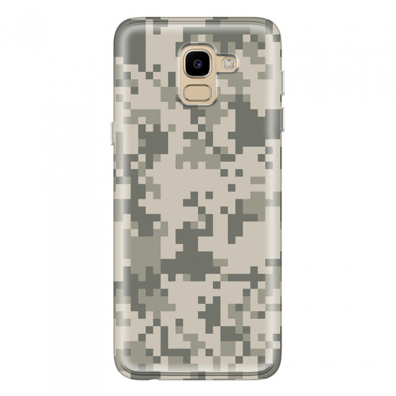 SAMSUNG - Galaxy J6 2018 - Soft Clear Case - Digital Camouflage