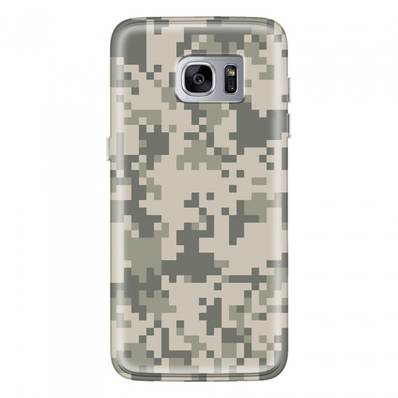 SAMSUNG - Galaxy S7 Edge - Soft Clear Case - Digital Camouflage