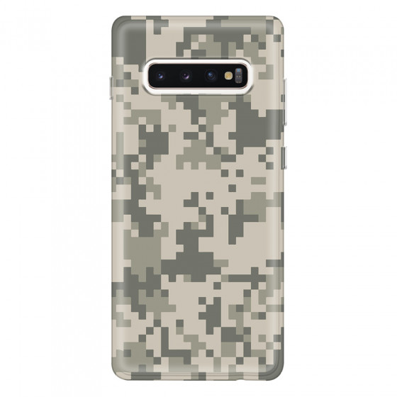 SAMSUNG - Galaxy S10 Plus - Soft Clear Case - Digital Camouflage
