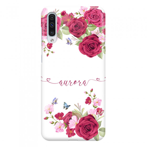 SAMSUNG - Galaxy A50 - 3D Snap Case - Rose Garden with Monogram