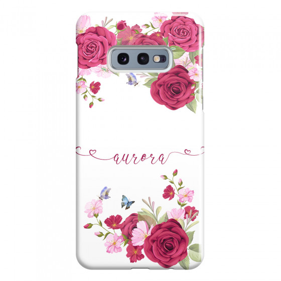 SAMSUNG - Galaxy S10e - 3D Snap Case - Rose Garden with Monogram
