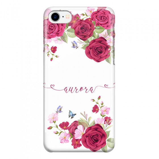 APPLE - iPhone 7 - 3D Snap Case - Rose Garden with Monogram