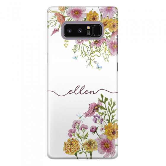 SAMSUNG - Galaxy Note 8 - 3D Snap Case - Meadow Garden with Monogram