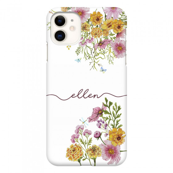 APPLE - iPhone 11 - 3D Snap Case - Meadow Garden with Monogram
