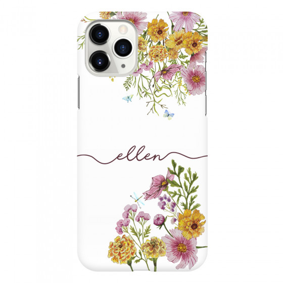 APPLE - iPhone 11 Pro - 3D Snap Case - Meadow Garden with Monogram