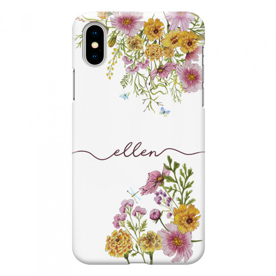 APPLE - iPhone X - 3D Snap Case - Meadow Garden with Monogram