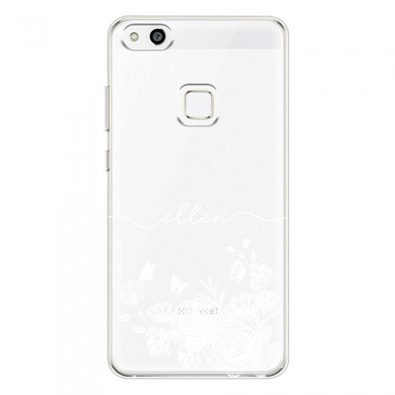 HUAWEI - P10 Lite - Soft Clear Case - Handwritten White Lace