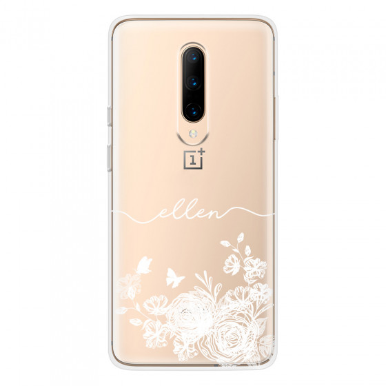 ONEPLUS - OnePlus 7 Pro - Soft Clear Case - Handwritten White Lace