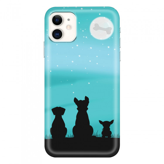 APPLE - iPhone 11 - Soft Clear Case - Dog's Desire Blue Sky