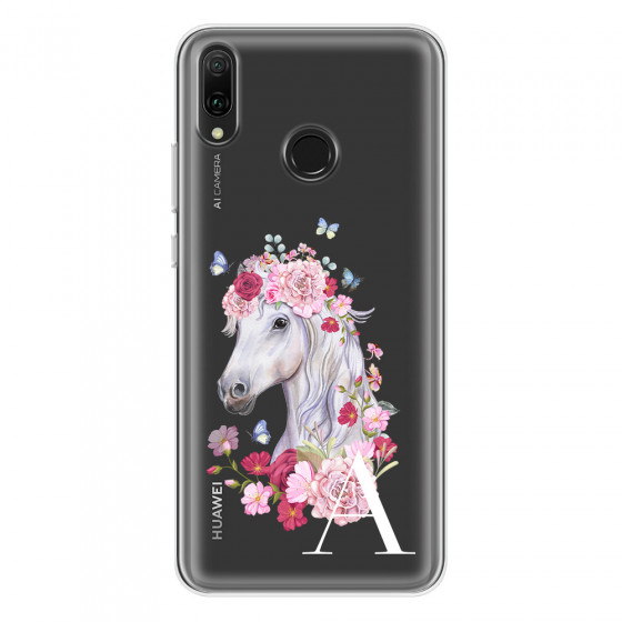 HUAWEI - Y9 2019 - Soft Clear Case - Magical Horse White