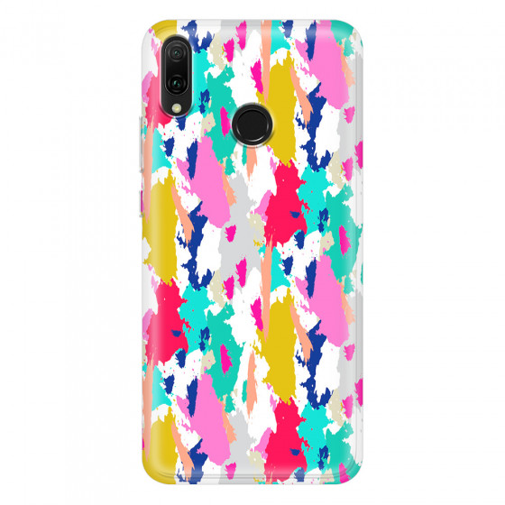 HUAWEI - Y9 2019 - Soft Clear Case - Paint Strokes