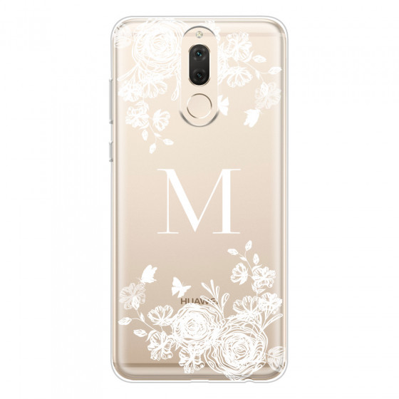 HUAWEI - Mate 10 lite - Soft Clear Case - White Lace Monogram