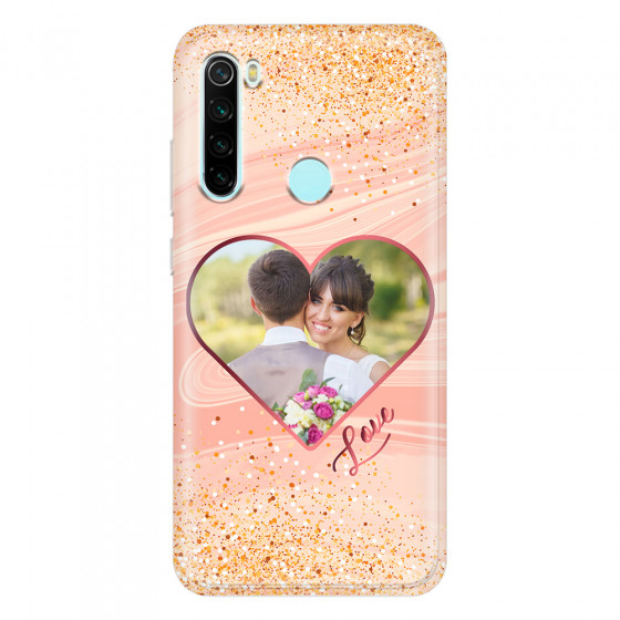 XIAOMI - Redmi Note 8 - Soft Clear Case - Glitter Love Heart Photo