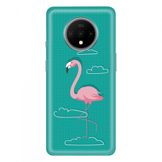 ONEPLUS - OnePlus 7T - Soft Clear Case - Cartoon Flamingo